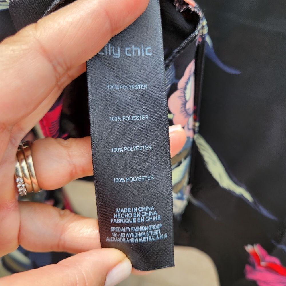 Citi chic black misty floral bardot top - Picture 4 of 10